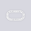 Trendy Funk Rounded Rectangle Rim Clay Stencil