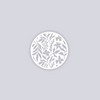 Tropical Paradise Circle Clay Stencil