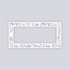 Tropical Paradise Rectangle Rim Clay Stencil