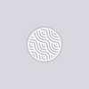 Waves Circle Clay Stencil