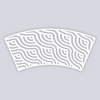 Waves Lg Cup Clay Stencil