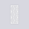 Waves Rectangle Clay Stencil