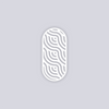 Waves Rounded Rectangle Clay Stencil
