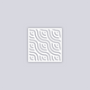 Waves Square Clay Stencil