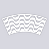 Wavy Lines Lg Cup Clay Stencil