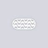 Wavy Lines Rounded Rectangle Clay Stencil