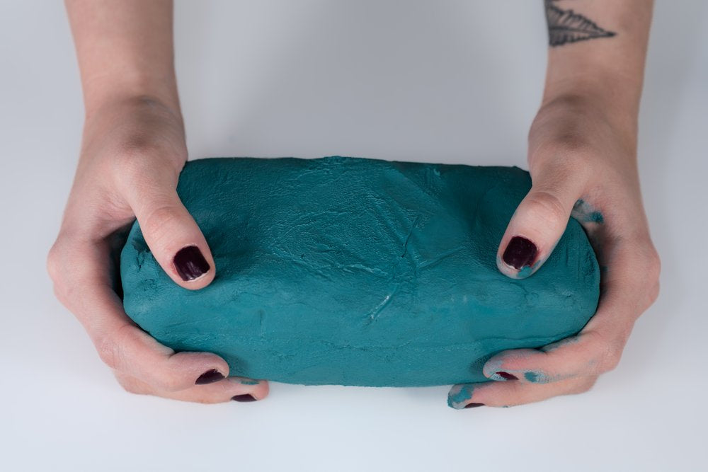 Teal Smashed Clay