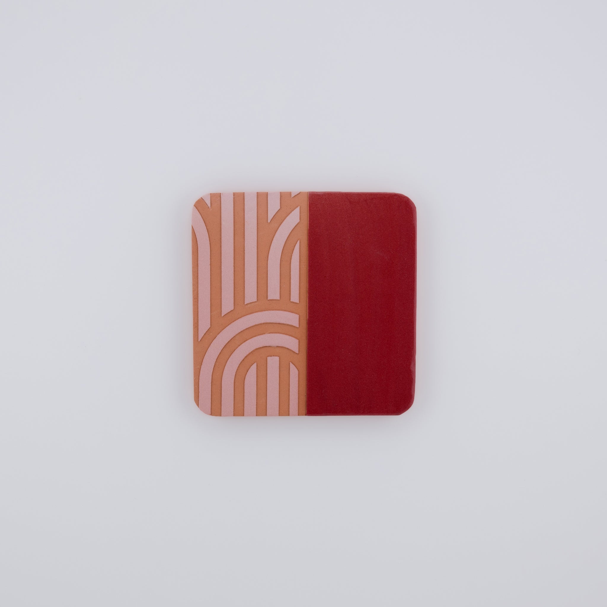 Mod Lines Square Clay Stencil