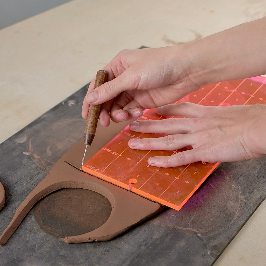 Slab Wall Ruler — Measure & Cut Clay Walls for Handbuilding