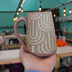 Groovy Loops Cups + Cones Clay Stencil