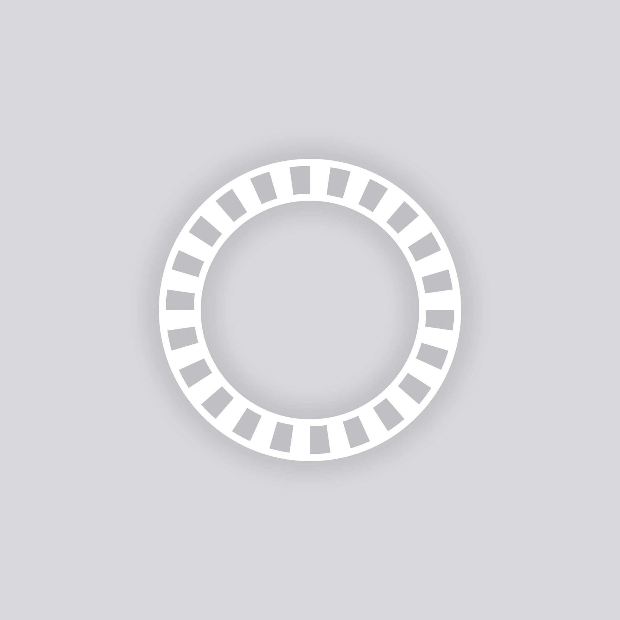 Radiant Circle Rim Clay Stencil