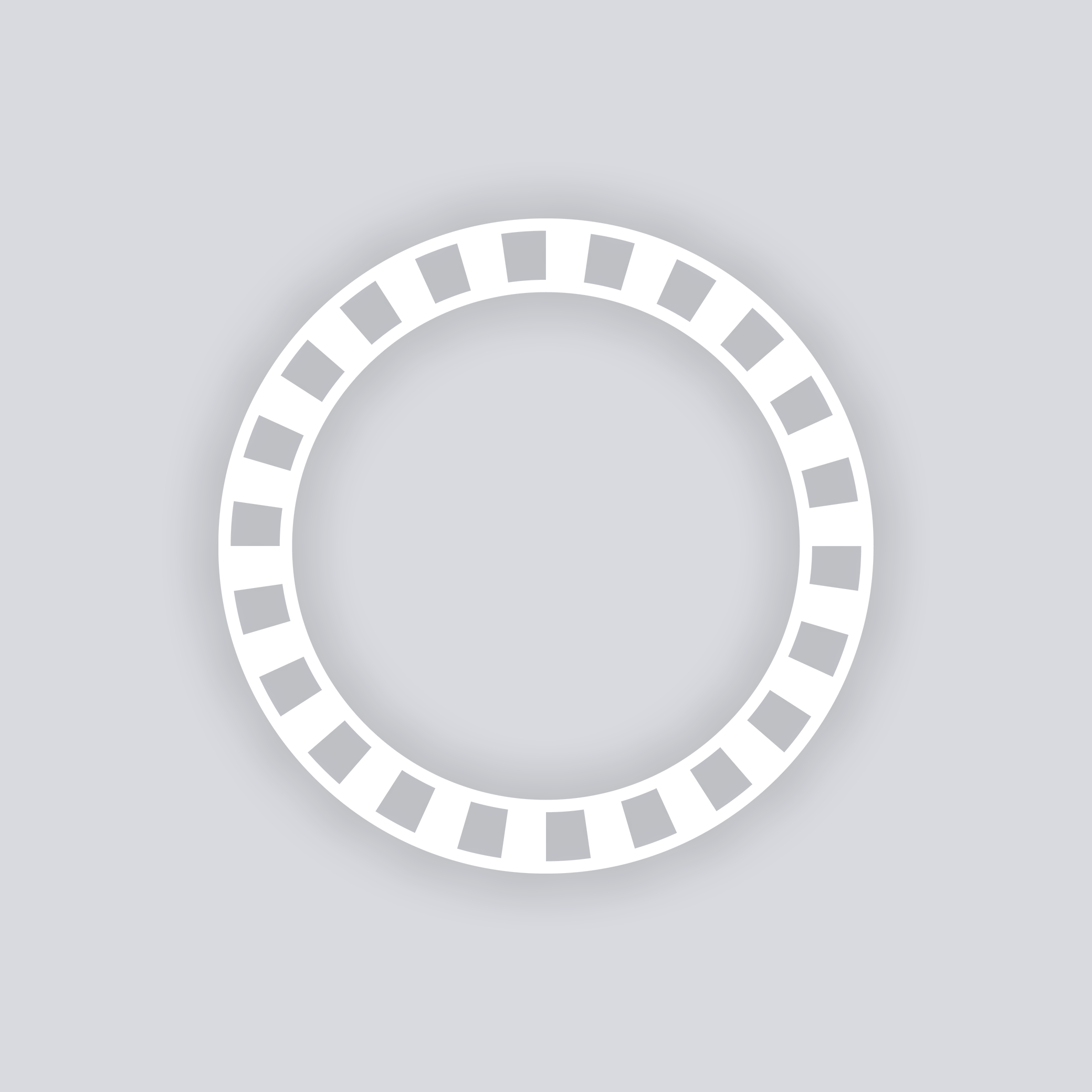 Radiant Circle Rim Clay Stencil