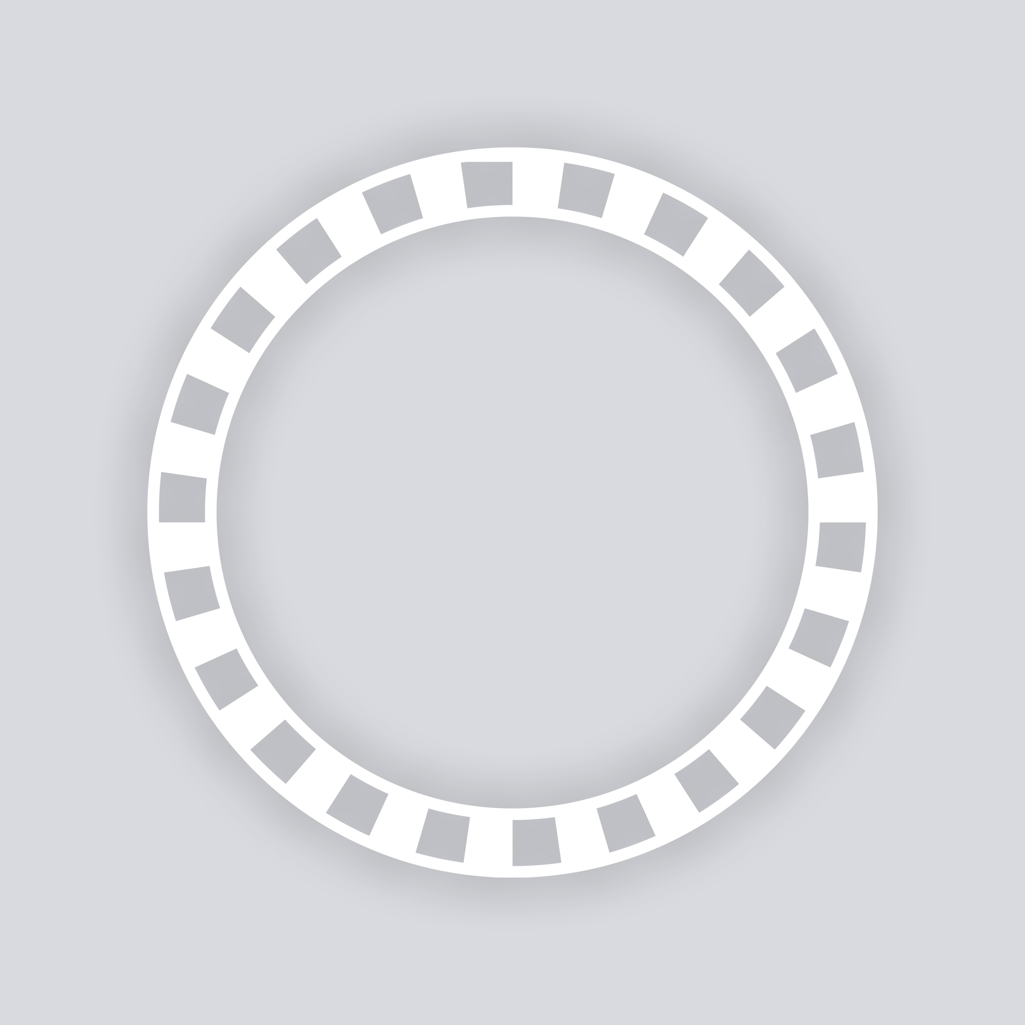 Radiant Circle Rim Clay Stencil