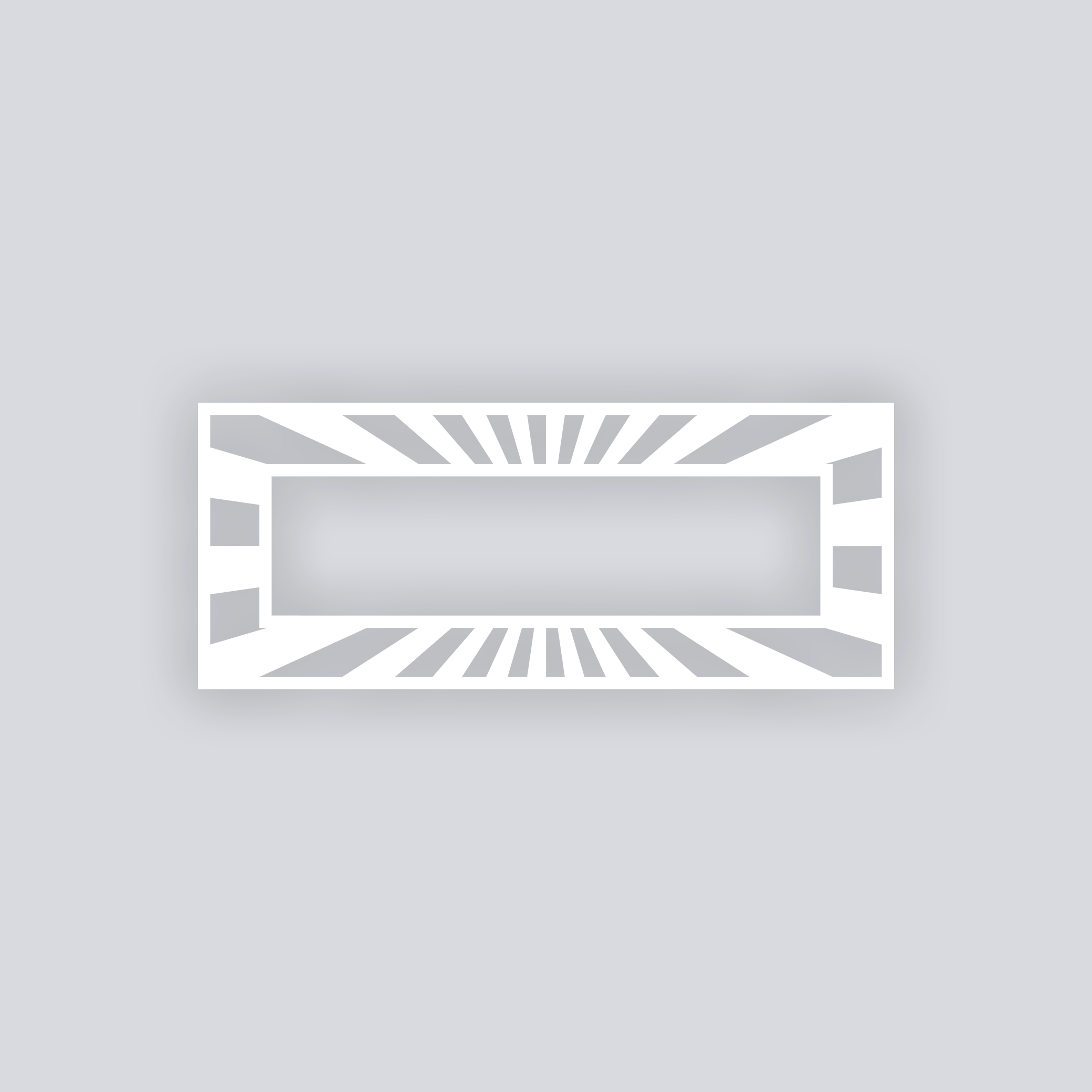 Radiant Rectangle Rim Clay Stencil