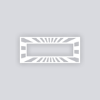 Radiant Rectangle Rim Clay Stencil