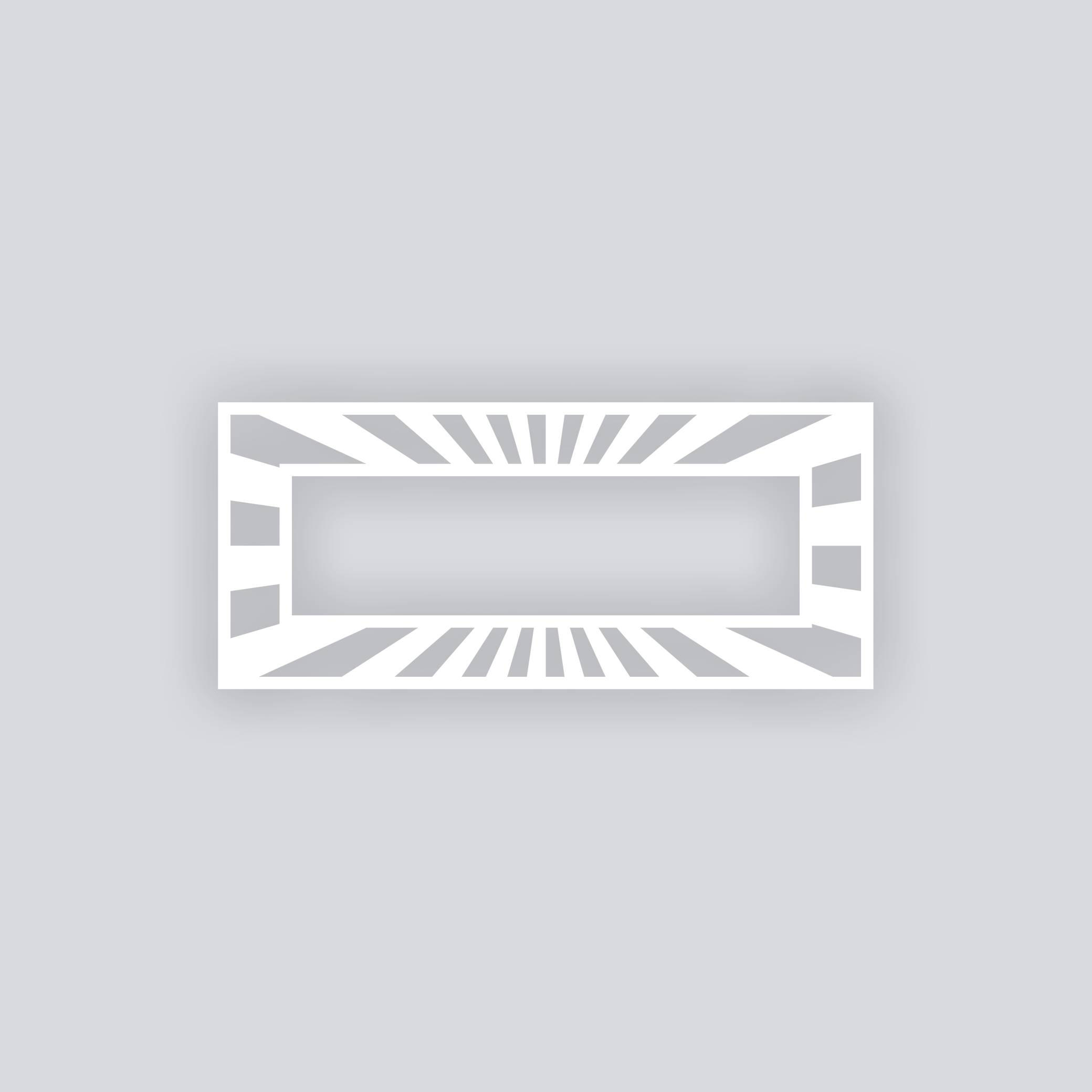 Radiant Rectangle Rim Clay Stencil