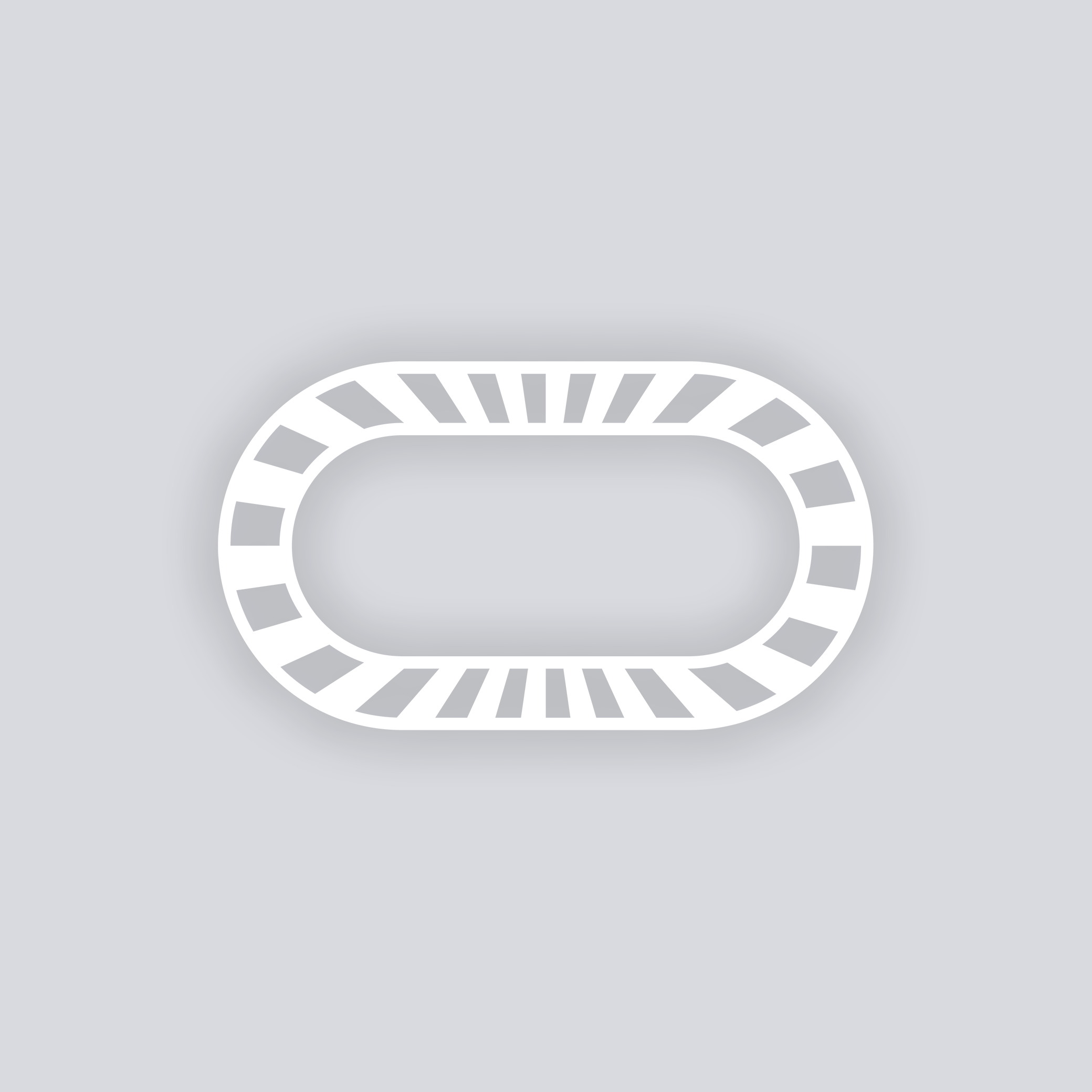 Radiant Rounded Rectangle Rim Clay Stencil