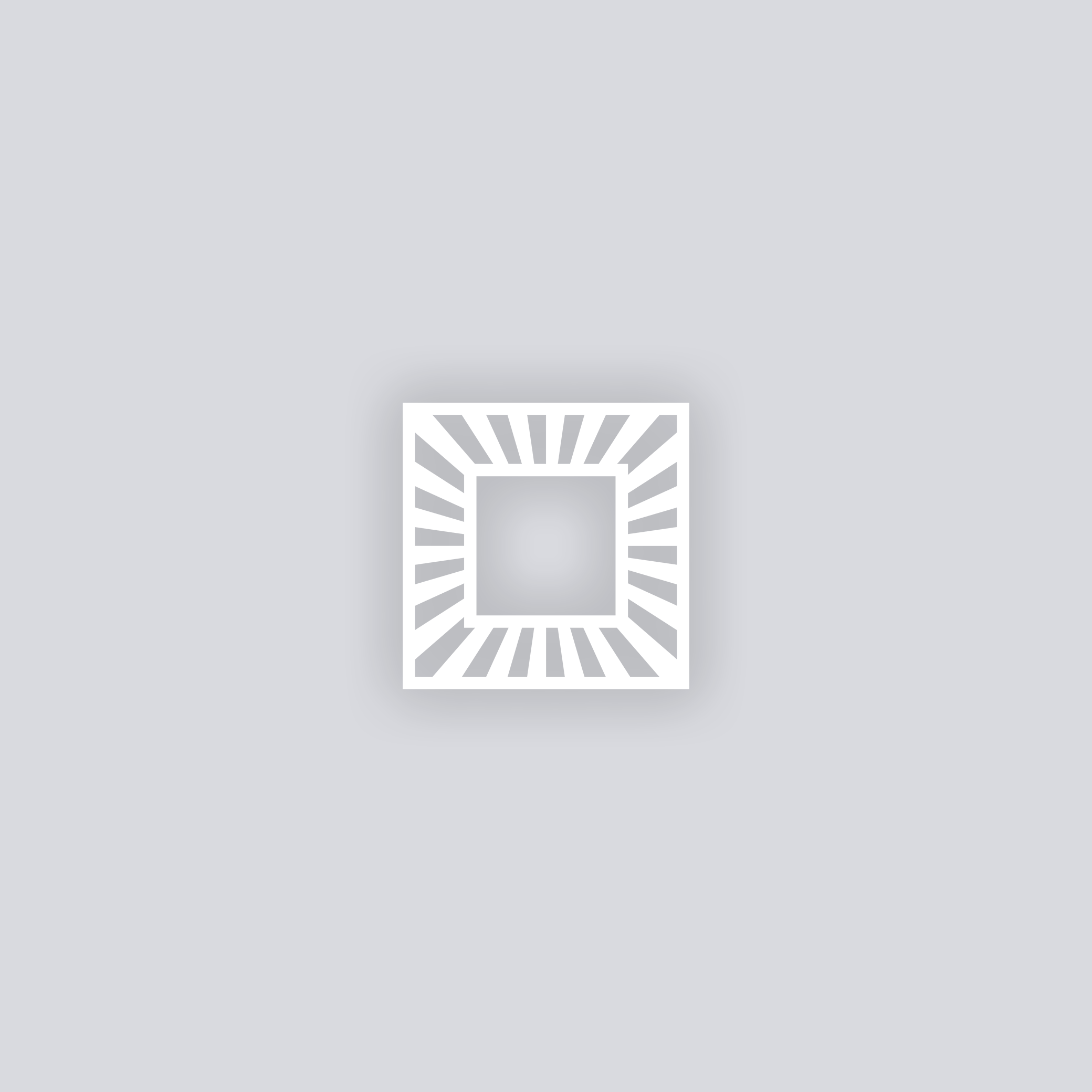 Radiant Square Rim Clay Stencil