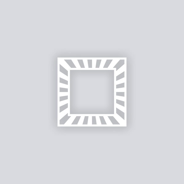Radiant Square Rim Clay Stencil