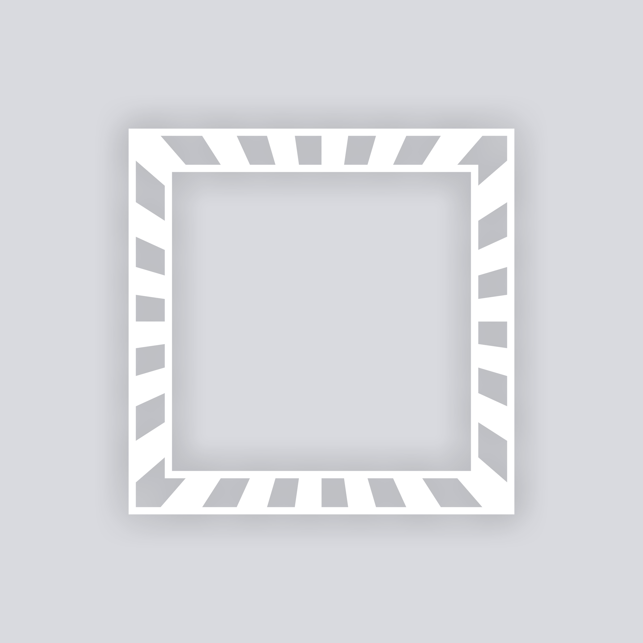 Radiant Square Rim Clay Stencil