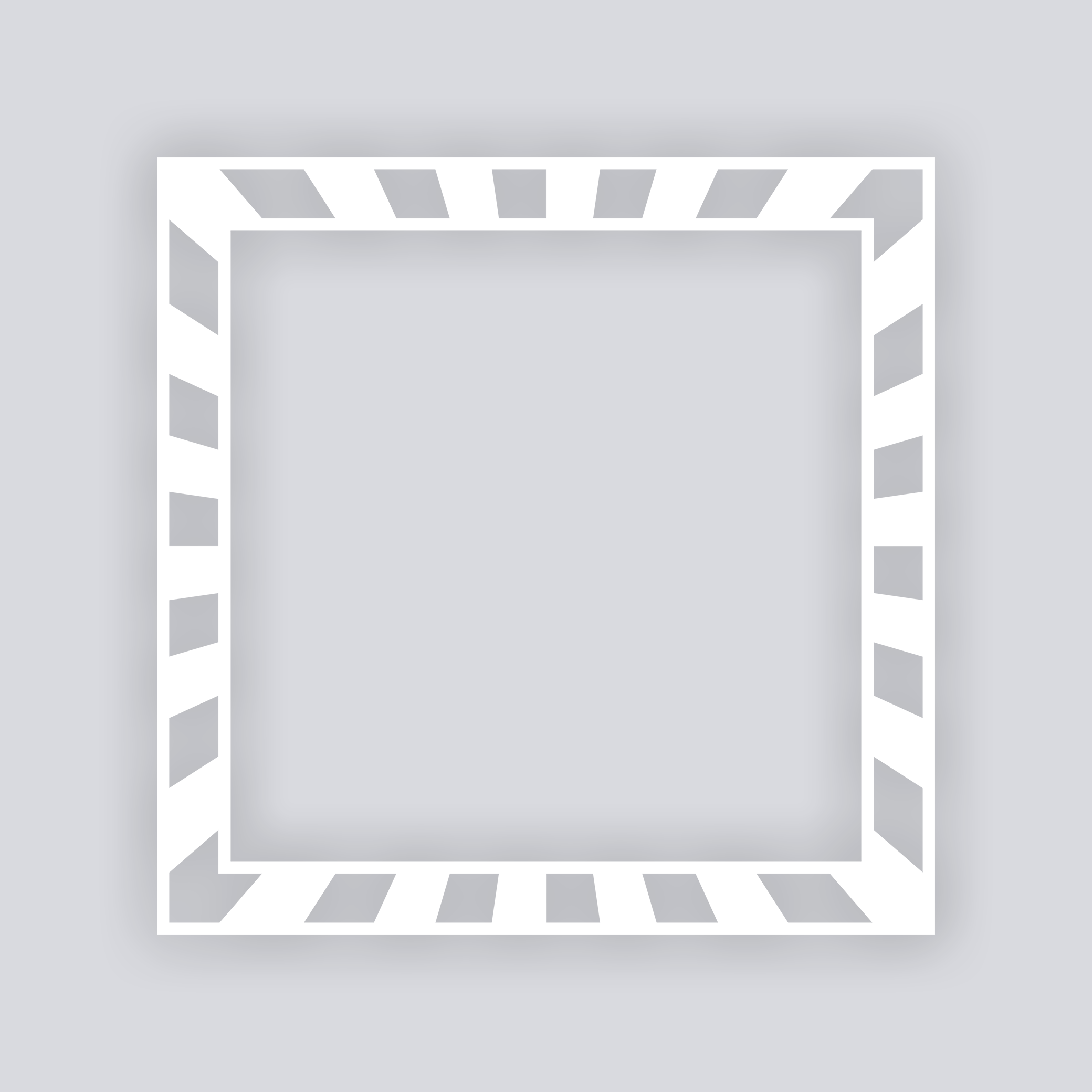 Radiant Square Rim Clay Stencil