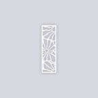 Abstract Floral Rectangle Clay Face Stencil