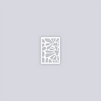 Abstract Floral Rectangle Clay Face Stencil