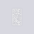 Abstract Floral Rectangle Clay Face Stencil