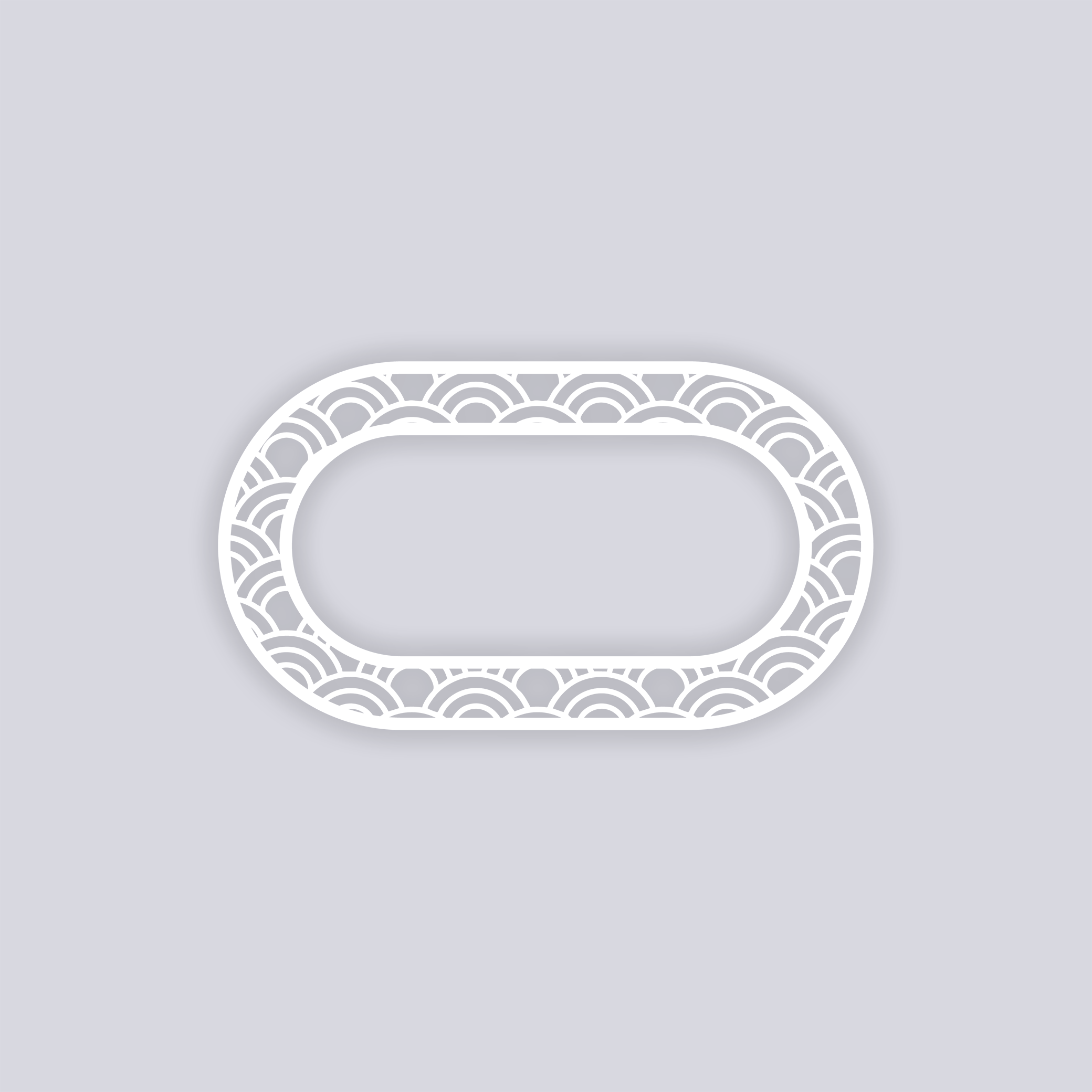 Arches Rounded Rectangle Rim Clay Stencil