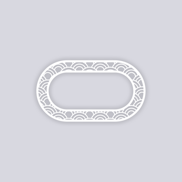 Arches Rounded Rectangle Rim Clay Stencil