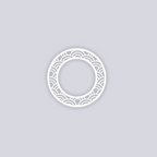 Arches Circle Rim Clay Stencil