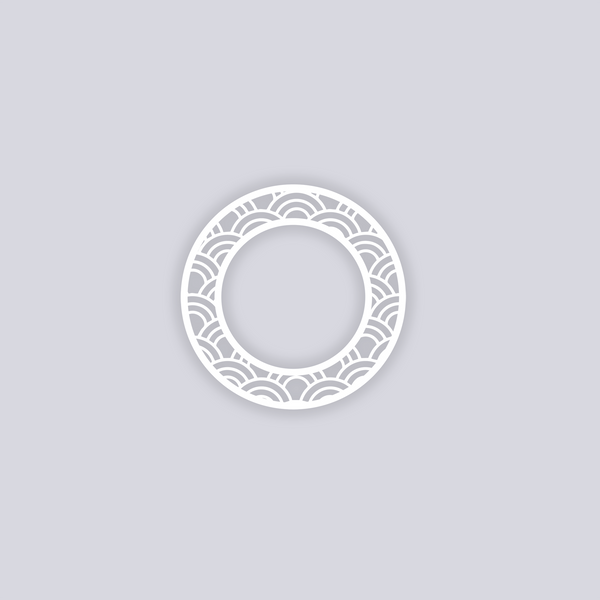 Arches Circle Rim Clay Stencil