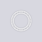 Arches Circle Rim Clay Stencil