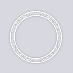Arches Circle Rim Clay Stencil