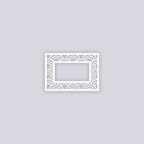 Arches Rectangle Rim Clay Stencil