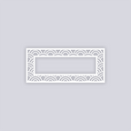 Arches Rectangle Rim Clay Stencil