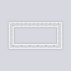 Arches Rectangle Rim Clay Stencil