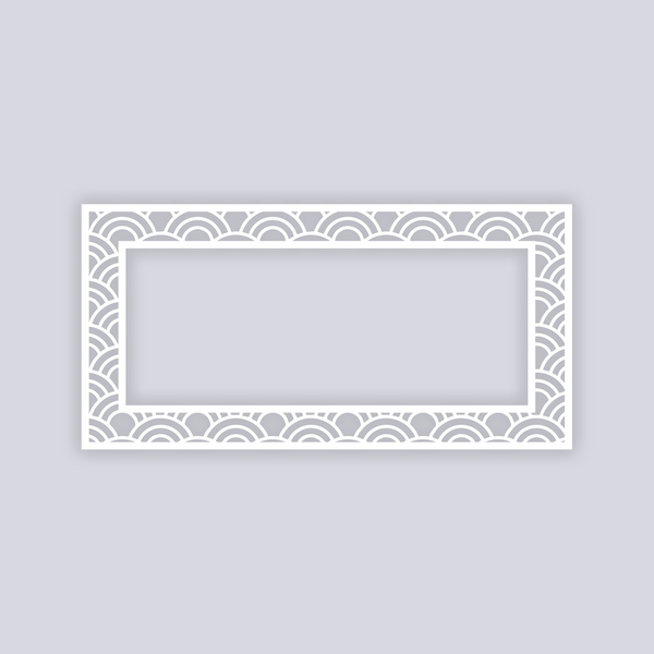 Arches Rectangle Rim Clay Stencil