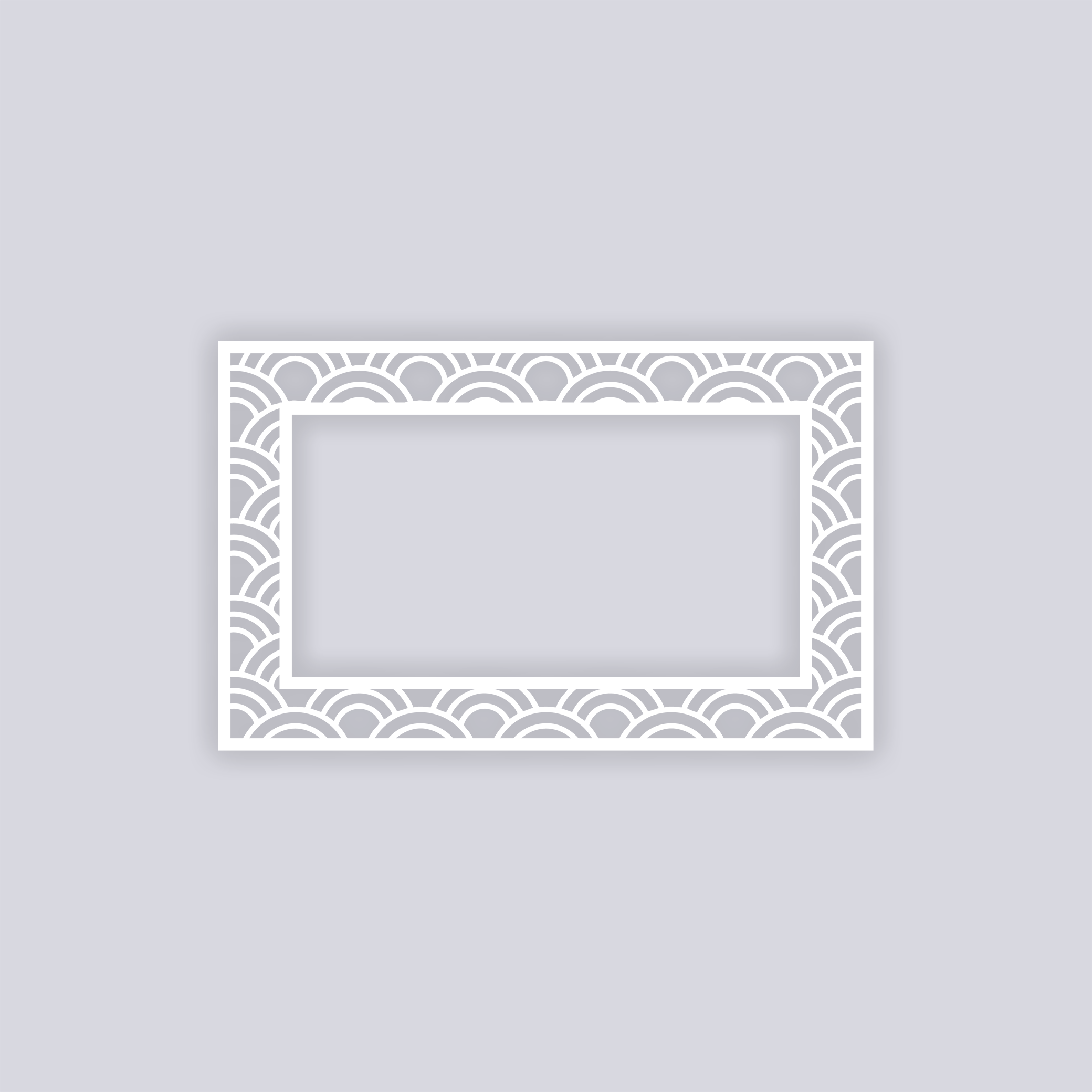 Arches Rectangle Rim Clay Stencil