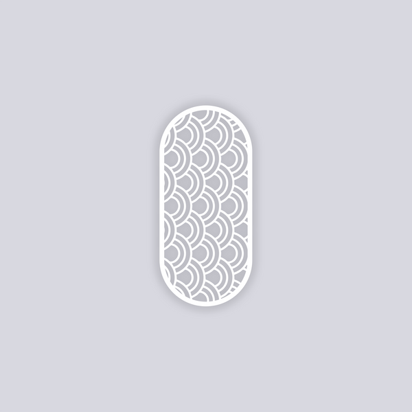 Arches Rounded Rectangle Face Clay Stencil