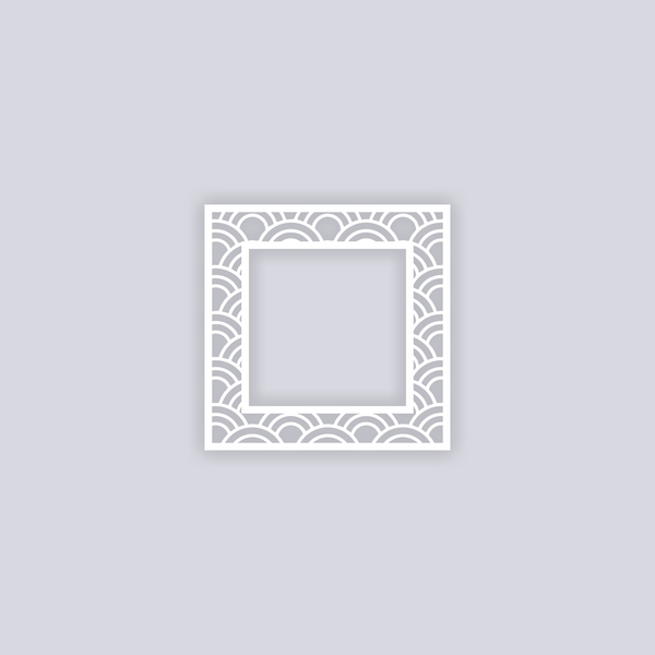 Arches Square Rim Clay Stencil