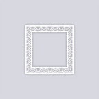 Arches Square Rim Clay Stencil