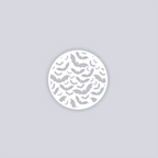 Bats Circle Clay Stencil