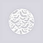 Bats Circle Clay Stencil