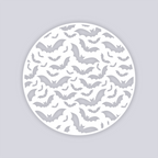 Bats Circle Clay Stencil