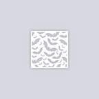 Bats Square Clay Stencil