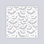 Bats Square Clay Stencil