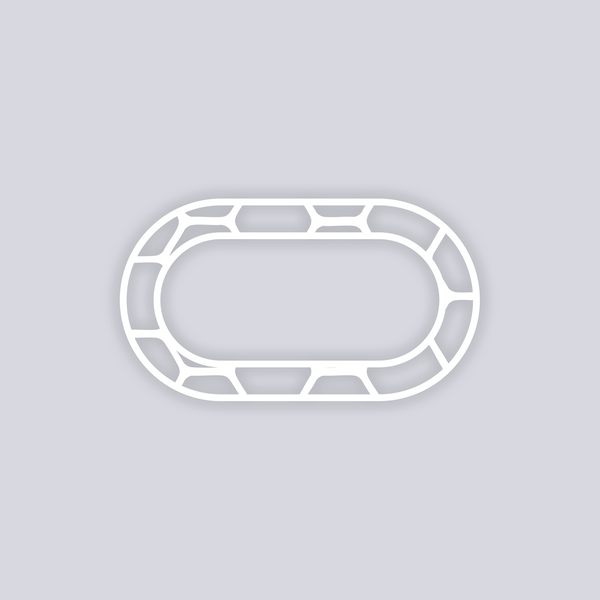 Beehive Rounded Rectangle Rim Clay Stencil