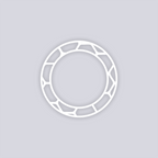 Beehive Circle Rim Clay Stencil