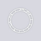 Beehive Circle Rim Clay Stencil